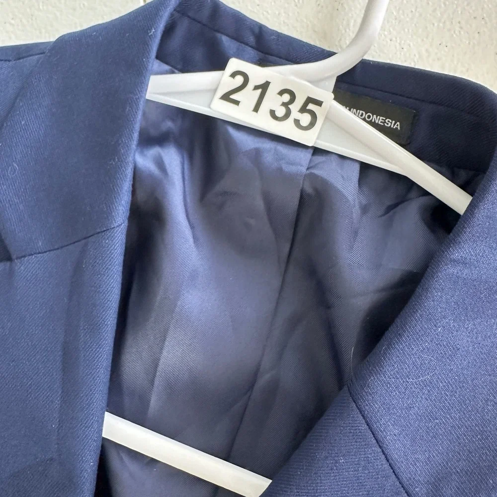 NEW Perry Ellis Suit Jacket Men's 42R Blue Portfolio Slim Fit‎ Stretch MSRP $260